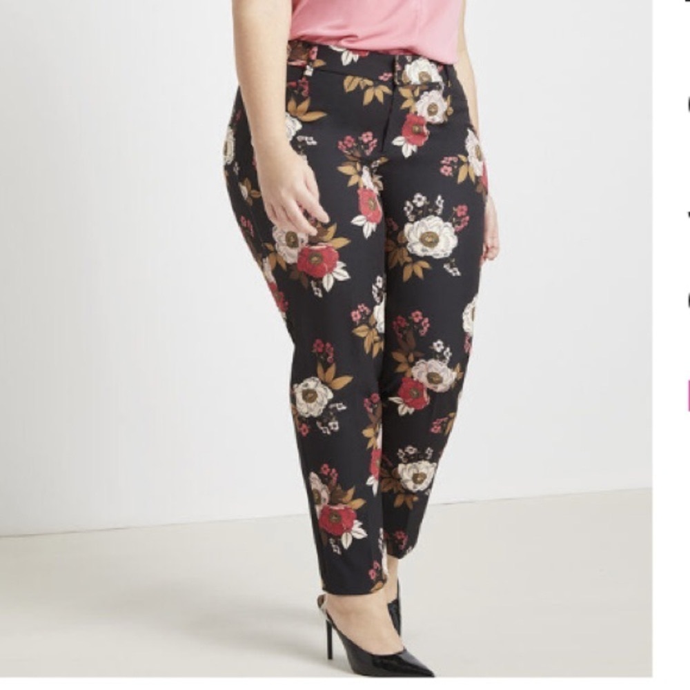 Eloquii Floral Kady Pant